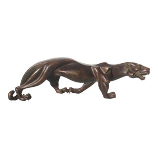 MCM Bronze Creeping Panther Figure For Sale