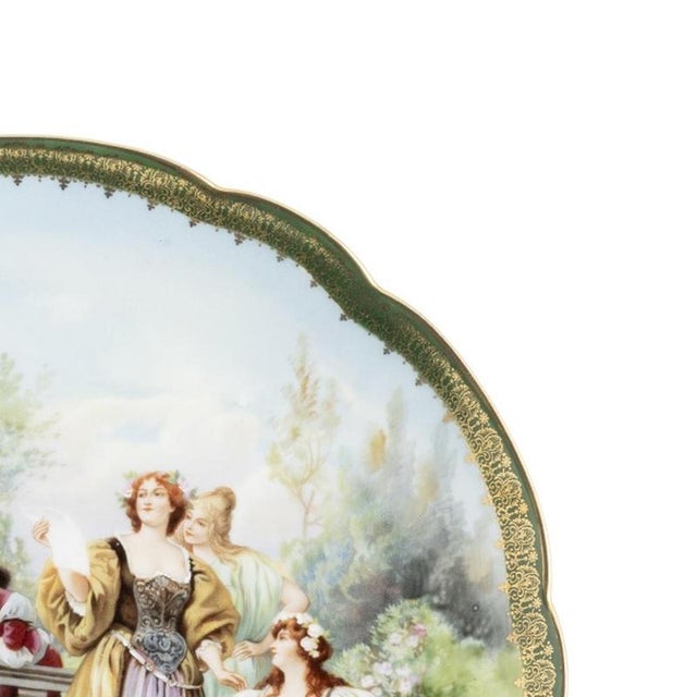 20th Century Austrian Porcelain Plate For Sale - Image 4 of 6