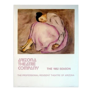 1990s "Lady Snoozing" RC Gorman Arizona Theatre Company Poster