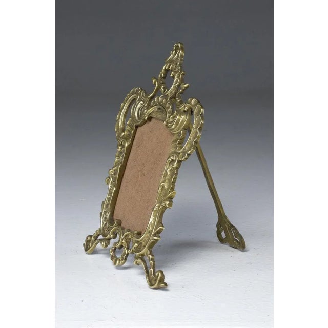 Early 20th-Century French Cast Brass Picture Frame, Victorian Revival For Sale - Image 11 of 13