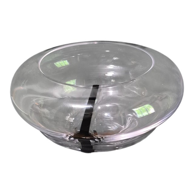 Glass Vintage Mid-Century-Modern Hand Blown Art Glass Avante Garde Design Vase For Sale - Image 7 of 7