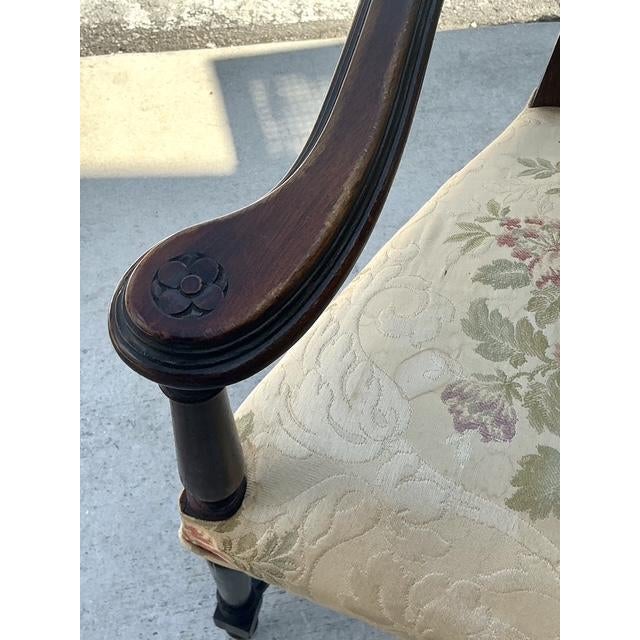 Vintage 19th Century Carved Arm Chairs - A Pair For Sale In West Palm - Image 6 of 12