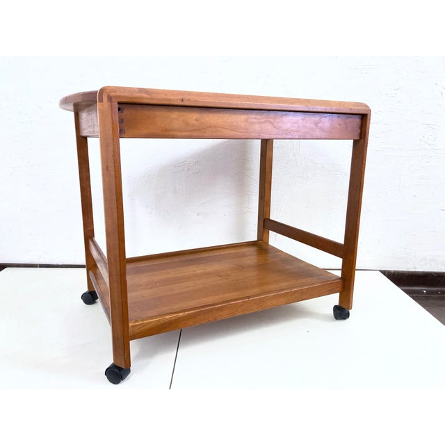 Wood Danish Teak Bar Cart by Aksel Kjersgaard, 1960s For Sale - Image 7 of 14