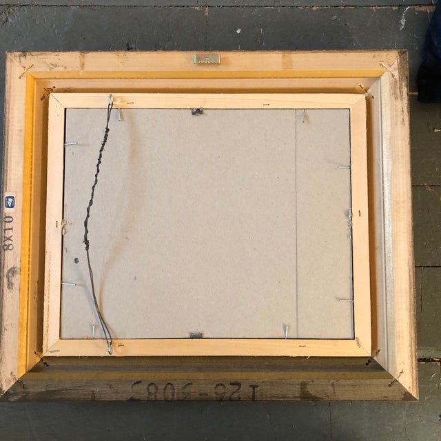 Abstract Original Vintage Abstract Painting Vintage Frame 1970’s For Sale - Image 3 of 4