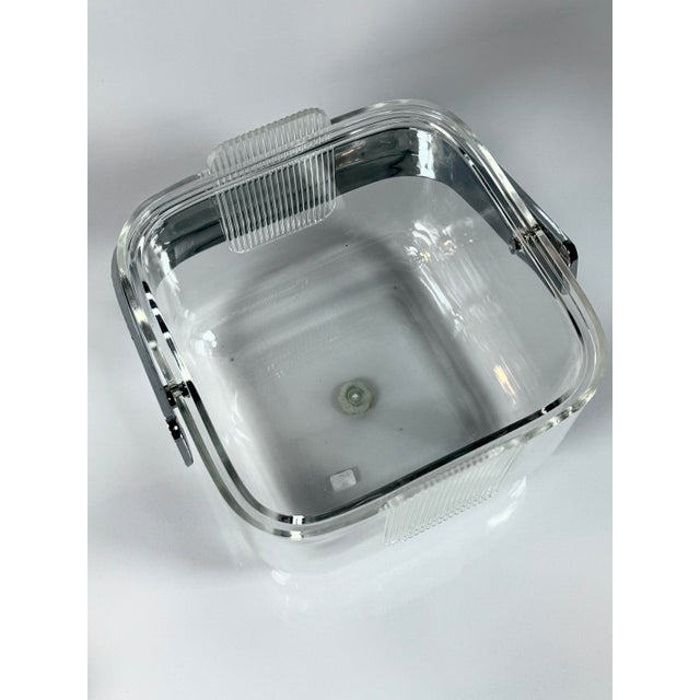Amanda Ice Bucket in Acrylic Glass by Ambrogio Pozzi for Guzzini, 1980s For Sale - Image 6 of 12