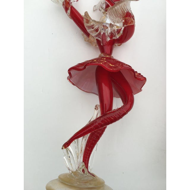 These midcentury pair of glass dancing figures dates from the 80’s. The figures are in perfect condition. Height 13.5...