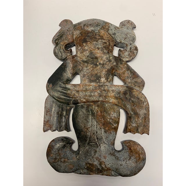Brown Ancient Serpentine Ribbon Dancer Statue For Sale - Image 8 of 8