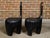 Mid-Century Modern Mid 20th Century Sculptural Pair of Midcentury African Wood Spoon Back Black Chairs For Sale - Image 3 of 12