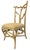 Contemporary Vintage Architectural Faux Bois Rattan Side Chair For Sale - Image 3 of 12