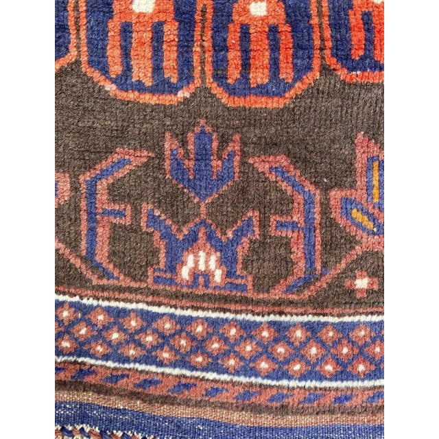 Vintage Baluch Afghan Rug For Sale - Image 13 of 18