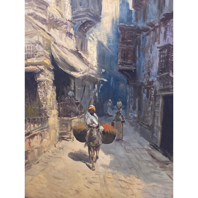 Late 19th Century Orientalist School 19th / 20th Century Oil on Canvas Painting For Sale - Image 5 of 11