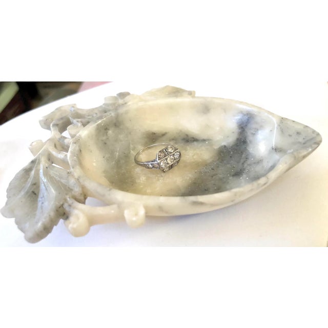 Chinoiserie Chinese Carved Soapstone Polished Ring Dish For Sale - Image 3 of 3