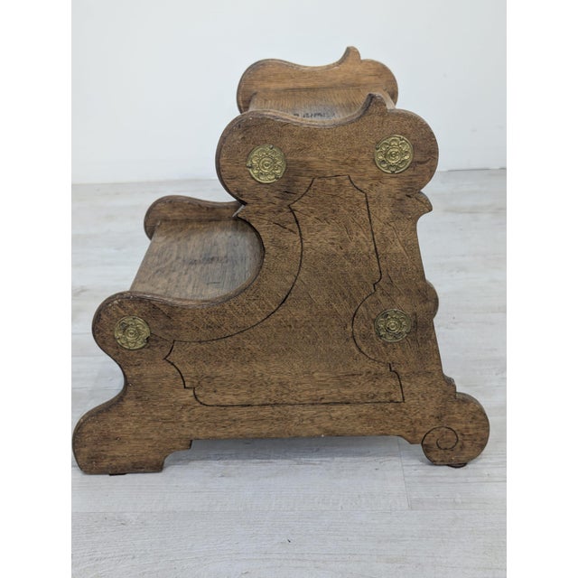 Vintage Wooden Step Stool, 1962 For Sale - Image 11 of 14