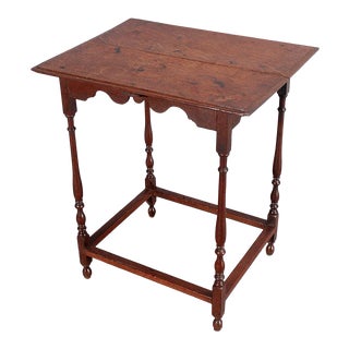 English Traditional Oak Side Table For Sale