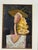 C 1940-60 oil painting by French portrait artist Maxine Estachy. Presented in a contemporary wood Italian gilt waxed...
