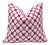 Kravet X Jonathan Adler Santa Rosa in Raspberry Throw Single Side Pillow Cover For Sale