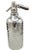 Elegant and sculptural Soda King seltzer bottle from the 1930s–40s, crafted entirely of chrome-plated metal with no...