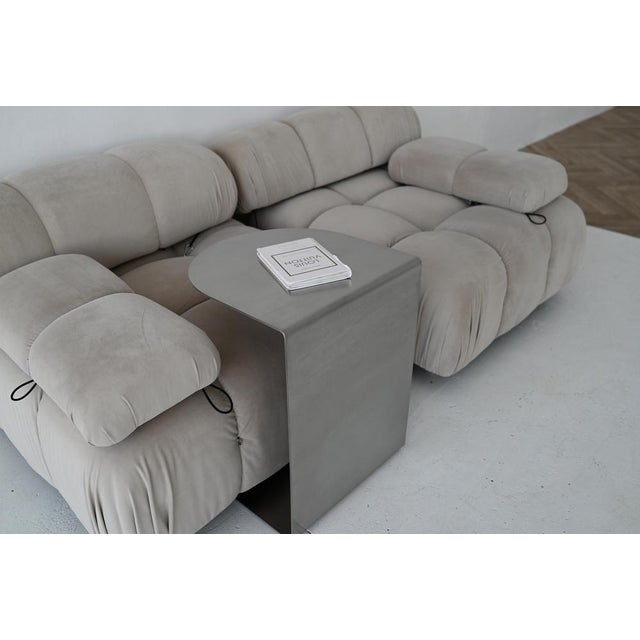 C Shaped Side Table in Stainless Steel by Veliento For Sale - Image 9 of 10