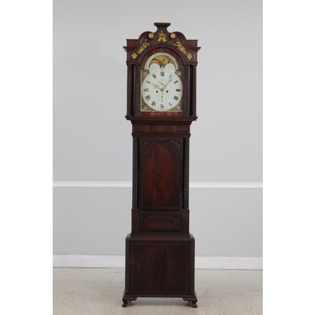 Age: C.1790-1830 Details: Stunning Period Clock Mahogany Bracket Feet Fine Carved Details High Quality Construction Weight...