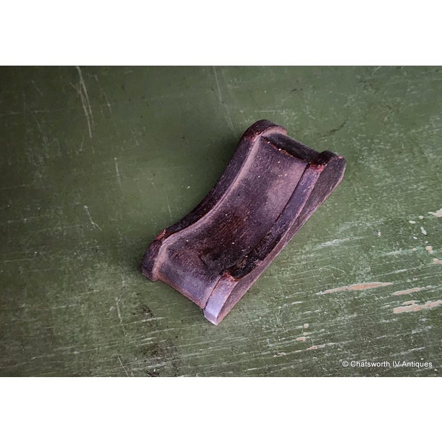 Antique Jacobean Chinese Decorated Carved Walnut Narrow Cabinet by Tomlinson Furniture, C1920s For Sale - Image 12 of 14