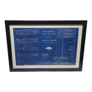 Boat Blueprint of the Yacht "Tally Ho Major" from Motor Boating Publications