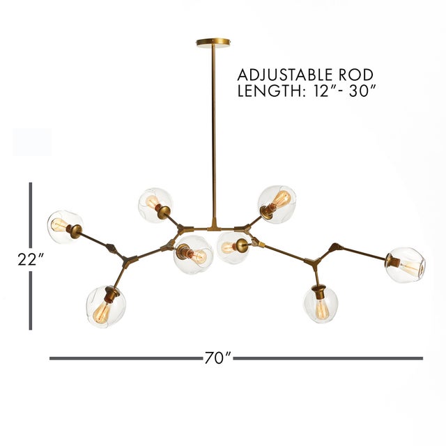 Bold, modern and oh, so ontrend. Our Daniella Globe Chandelier is a real star. A dynamic piece with adjustable arms to...