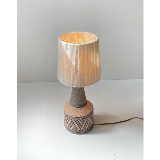 Ceramic Vintage Italian Sgraffito Table Lamp from Fratelli Fanciullacci, 1960s For Sale - Image 7 of 8