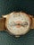 Olympic chronographs suisse - rare & superbe 18k solid gold gents watch hand wound movement landeron 48. in beautiful...
