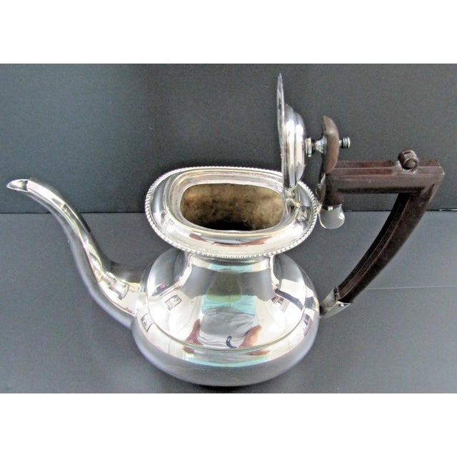 Victorian Antique Yeoman Plate England Coffee Pot and Teapot Set of Five C. 1920s For Sale - Image 3 of 18