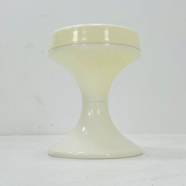 White West German Space Age Stool from Emsa, 1980s For Sale - Image 8 of 11
