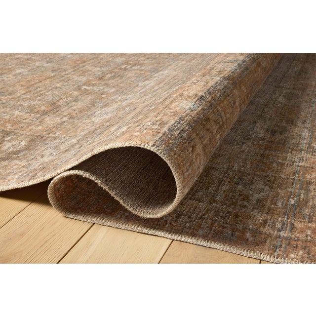 Loloi Rugs Amber Lewis x Loloi Molly Gold / Blue 9'-6" x 13'-6" Area Rug For Sale - Image 4 of 8