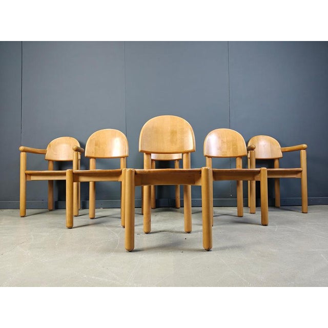 Pine Wood Dining Chairs by Rainer Daumiller for Hirtshals Savvaerk, 1980s, Set of 6 For Sale - Image 11 of 15