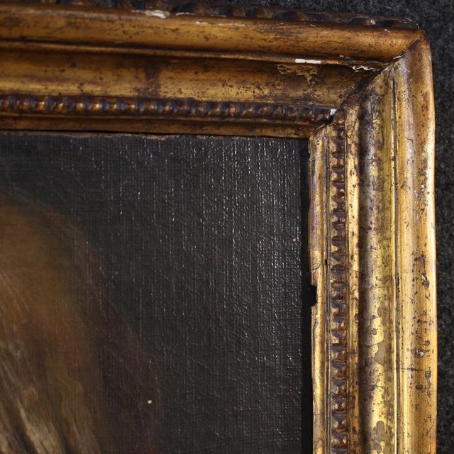 Italian Artist, Portrait of a Young Girl, 1850, Oil on Canvas, Framed For Sale - Image 3 of 16