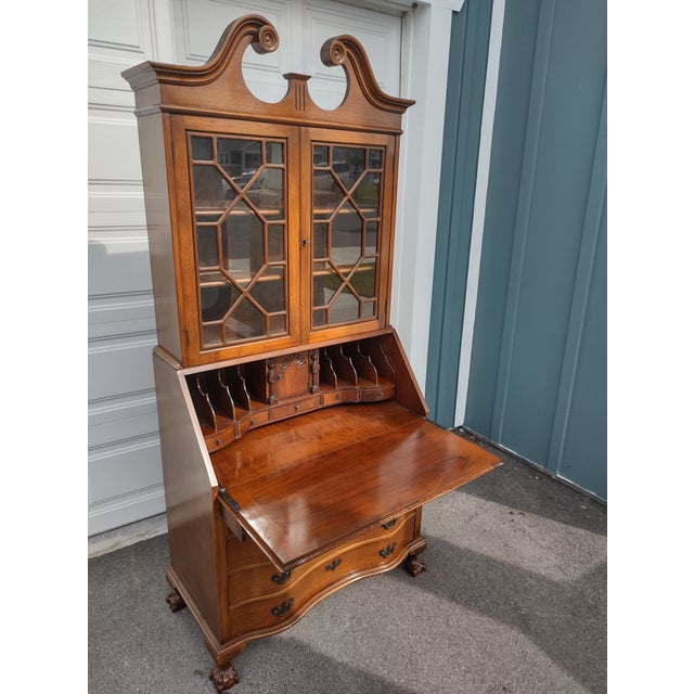 1940s Governor Winthrop Mahogany Secretary Desk Chairish