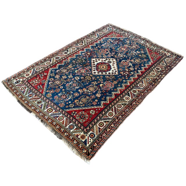 Antique Qashqai Rug, 1890s For Sale - Image 3 of 18