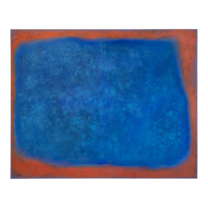 Large 4x5 Vintage Abstract Painting on Canvas, 1978