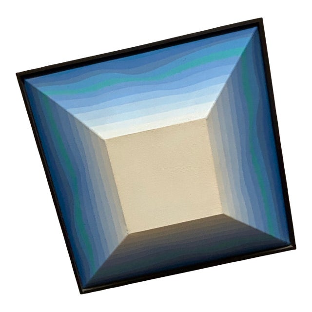 1970s Shozo Nagano Abstract Painting Titled "Remote Land" For Sale