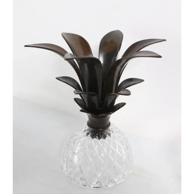 Crystal and Bronze Lidded Pineapple For Sale In New York - Image 6 of 12