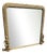 Large Antique English Arched Gilt Overmantle Mirror For Sale