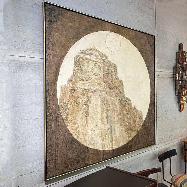 Abstract 1970s Large Abstract Expressionist Painting "Coming Upon the Certainty" by Frederick Terna For Sale - Image 3 of 10
