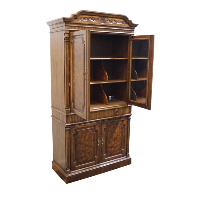 Late 20th Century Drexel Heritage Cameo Classics Italian Neoclassical Tuscan Style 41" Clothing Storage Armoire 191-440 For Sale - Image 5 of 18