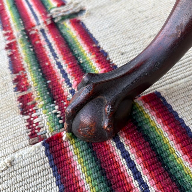 1970s A Vintage Mahogany Chippendale Style Title Top Tea Table, 1970’s For Sale - Image 5 of 12