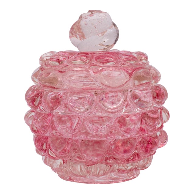 Pink Ercole Barovier Series Lenti Vase Barovier & Toso Italy 1940s For Sale