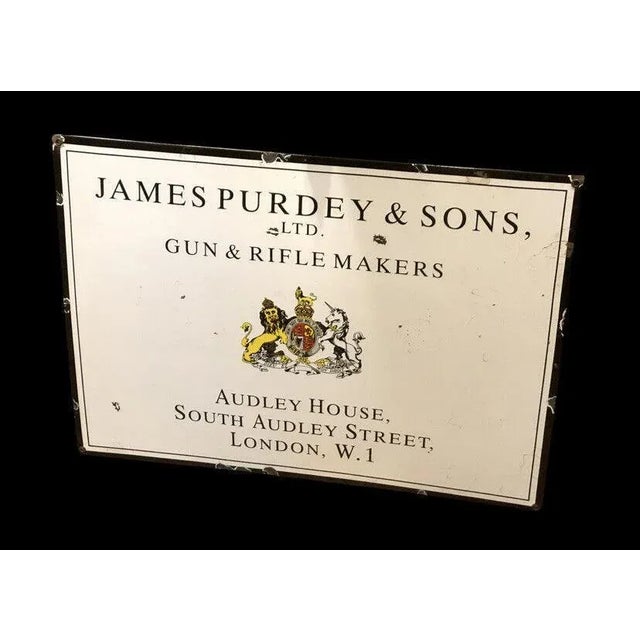 Enamel Sign from James Purdey & Sons For Sale - Image 10 of 13