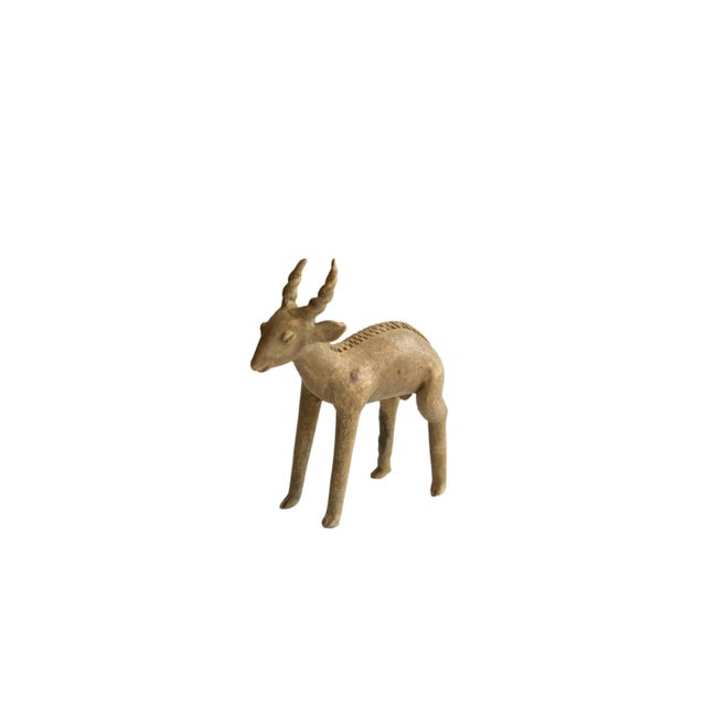 Bronze Vintage African Antelope Sculpture For Sale - Image 8 of 8
