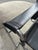 Metal Pair of Vintage Italian Black Leather & Chrome Wassily-Style Lounge Chairs For Sale - Image 7 of 8