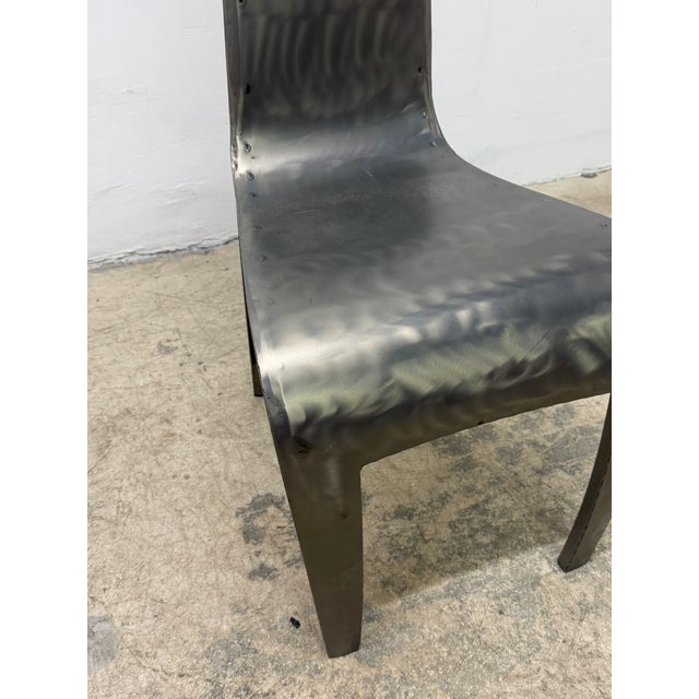 Hothouse Canada Custom Welded Steel Side or Occasional Chair, 1990s For Sale - Image 17 of 18
