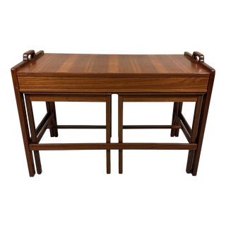Skaraborgs Möbelindustri Teak Nesting Tables, Sweden, 1960s, Set of 3 For Sale