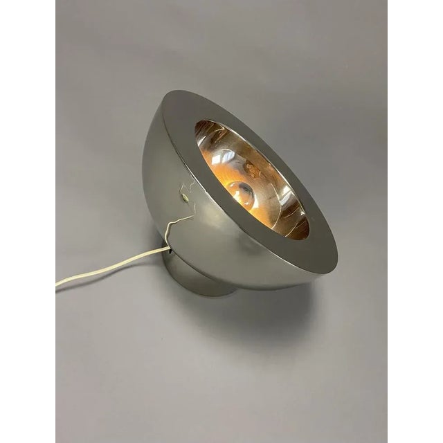 Italian Adjustable Nickel Plated Table Lamp, 1970 For Sale - Image 5 of 7