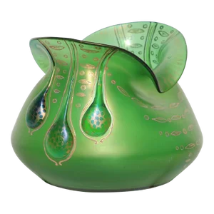 Large Loetz Vesuvian Gold Dek Vase (1888-1912)